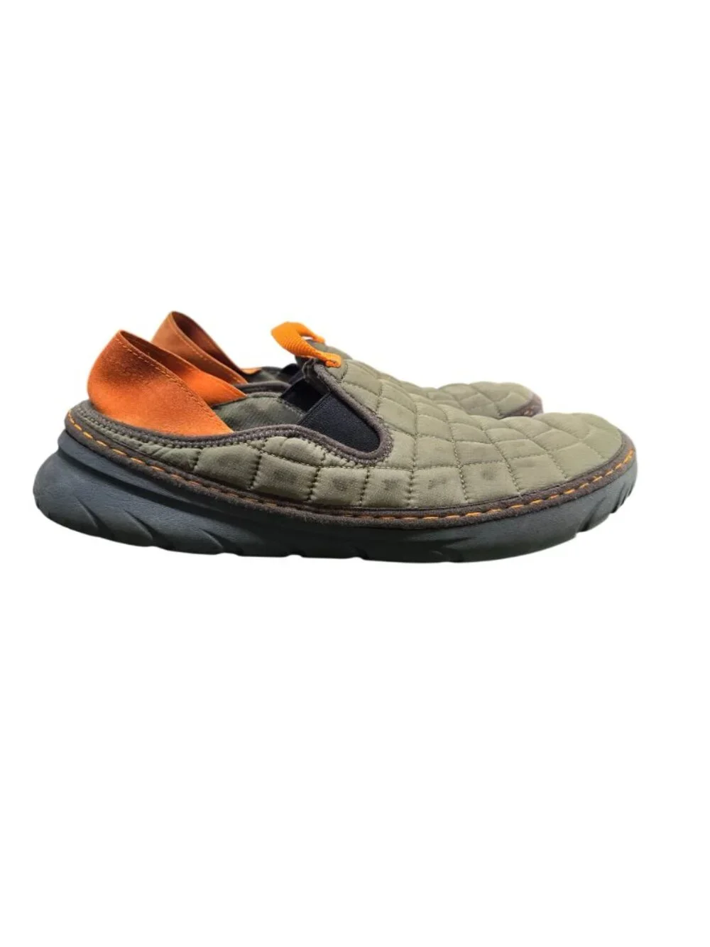 Merrell Men's Hut MOC Olive Quilted Slip-on Casual Loafer J17125 Size 11